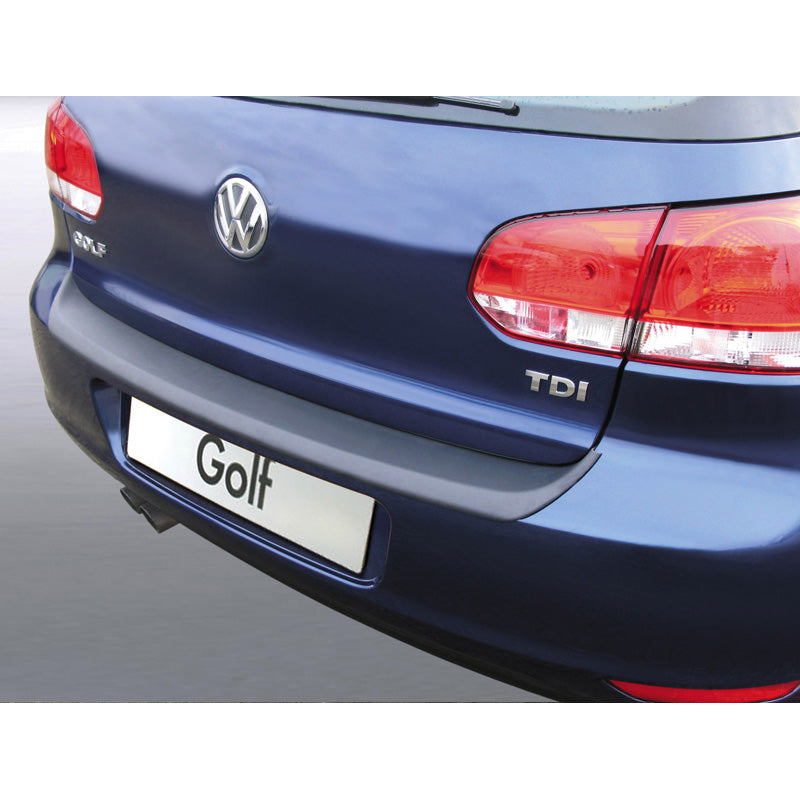 RGM, protège-pare-chocs arrière, plastique ABS, compatible avec Volkswagen Golf VI 2008-2012 Noir