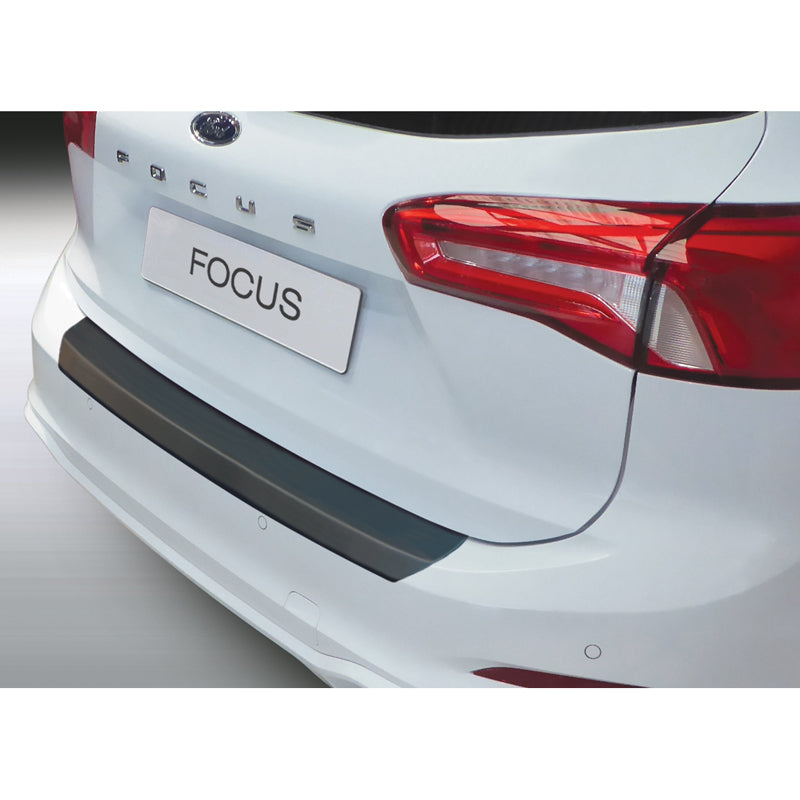 RGM, Protection de pare-chocs arrière, plastique ABS, compatible avec Ford Focus IV break 9/2018- Noir