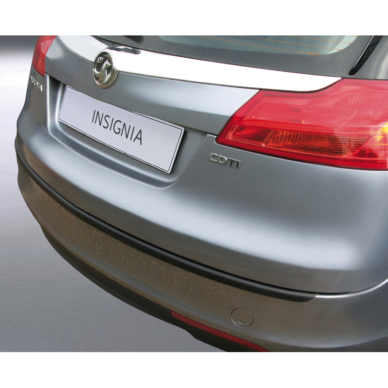 RGM, Rear bumper protector, ABS plastic, fits Opel Insignia Sportstourer 2009-2017 Black 'Ribbed'