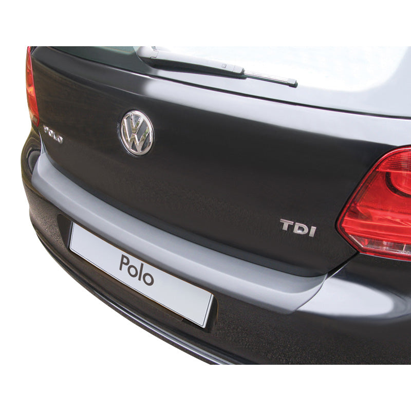 RGM, Protection de pare-chocs arrière, plastique ABS, compatible avec Volkswagen Polo 6R 3/5 portes 2009-2014 Noir