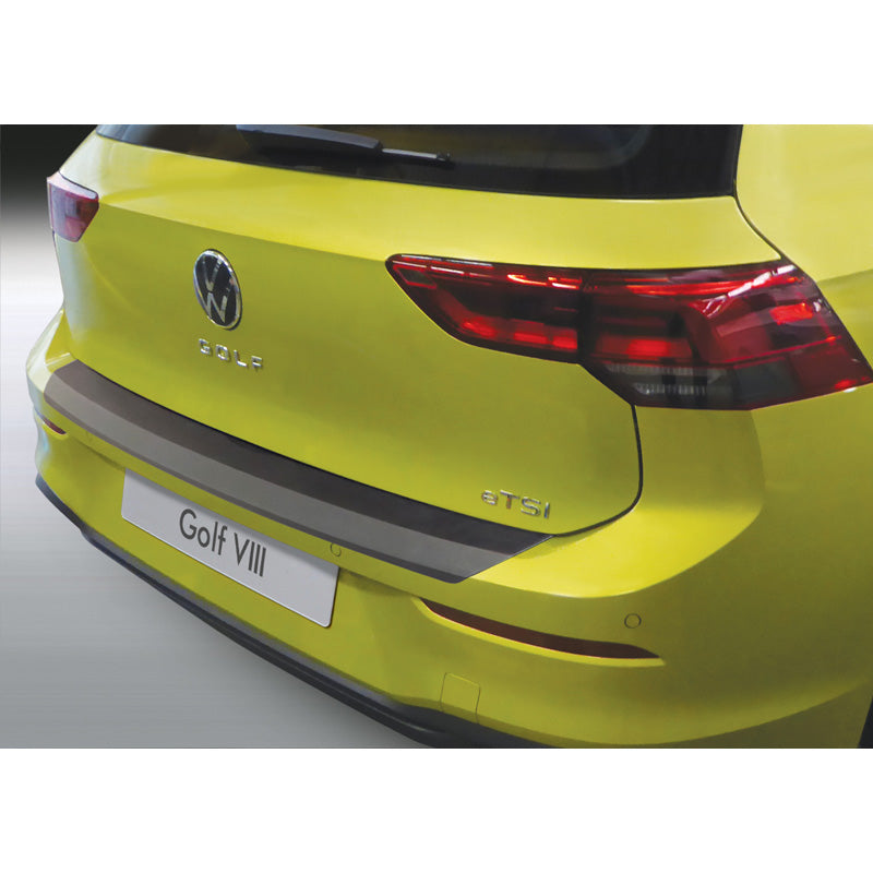 RGM, Protection de pare-chocs arrière, plastique ABS, compatible avec Volkswagen Golf VIII HB 5 portes 2020- Noir