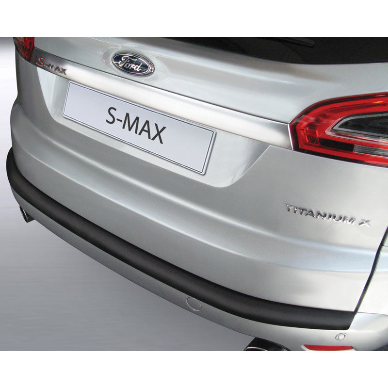 RGM, Rear bumper protector, ABS plastic, fits Ford S-Max 5 doors 2006-2015 Black