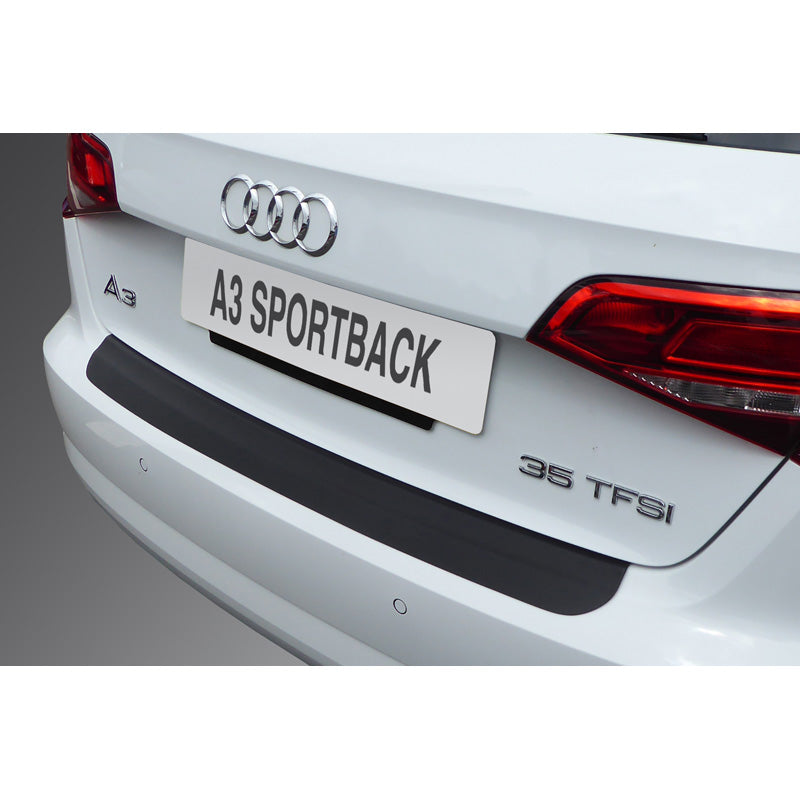 RGM, Rear bumper protector, ABS plastic, fits Audi A3 (8V) Sportback Facelift 05/2016-04/2020 incl. S-Line/S3/RS3 - Black