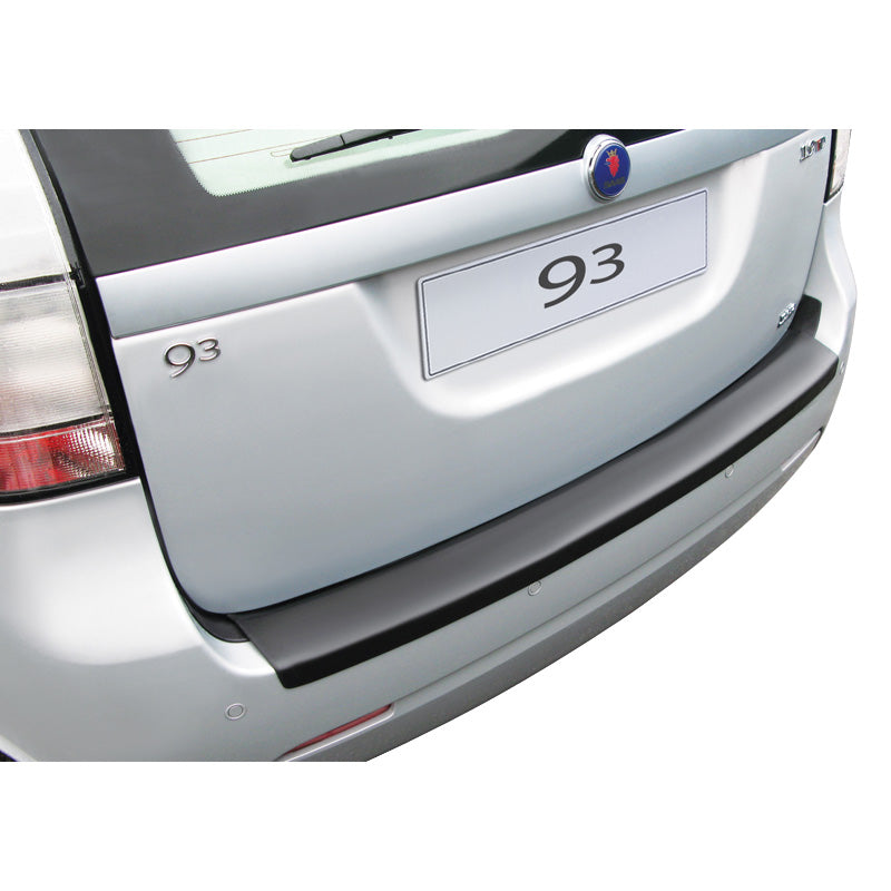 RGM, protège-bouclier arrière, plastique ABS, compatible avec Saab 9.3 Estate 2005- Noir