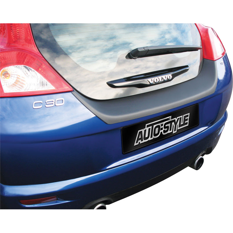 RGM, protège-bouclier arrière, plastique ABS, compatible avec Volvo C30 Noir