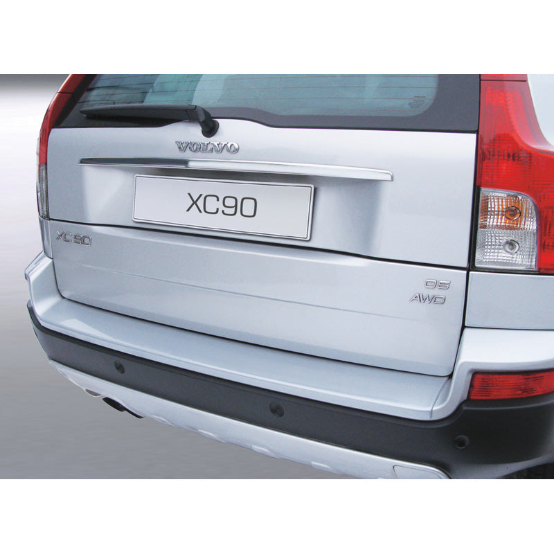 RGM, Rear bumper protector, ABS plastic, fits Volvo XC90 (for painted bumpers) Silver