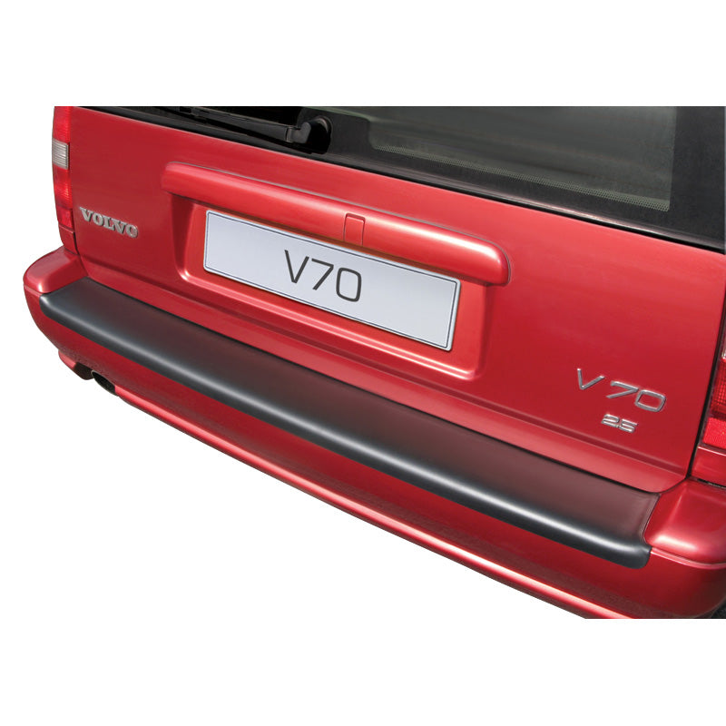 RGM, Rear bumper protector, ABS plastic, fits Volvo V70 1996-2000 (for painted bumpers) Black
