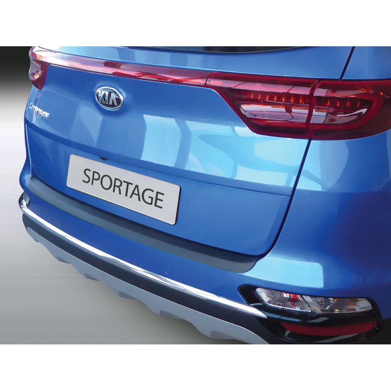 RGM, Rear bumper protector, ABS plastic, fits Kia Sportage IV Facelift 9/2018-2021 Black