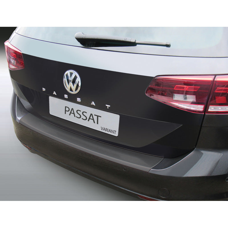 RGM, Rear bumper protector, ABS plastic, fits Volkswagen Passat (3G) Variant/Alltrack Facelift 2019- Black
