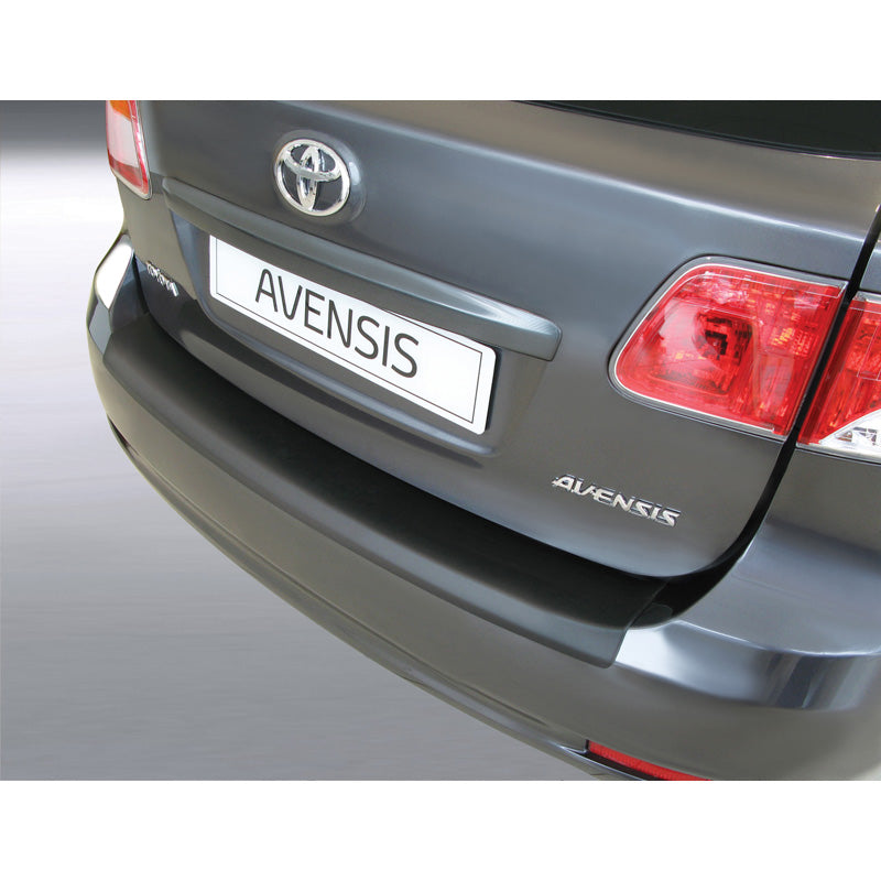 RGM, Achterbumperbeschermer, ABS-plastic, geschikt voor Toyota Avensis Kombi 2009-2011 Zwart