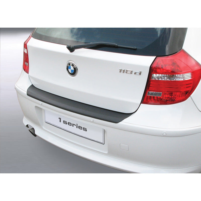 RGM, Rear bumper protector, ABS plastic, fits BMW 1-Series E87 3/5 doors 2004-2007 Black