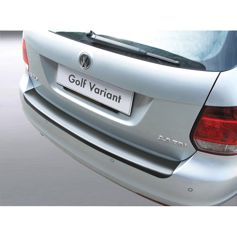 RGM, Rear bumper protector, ABS plastic, fits Volkswagen Golf VI Variant 2009-2013 Black