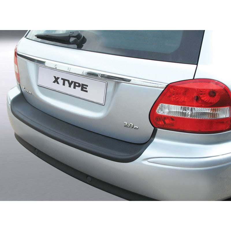 RGM, Protection de pare-chocs arrière, plastique ABS, compatible avec Jaguar X-Type Estate 2007- Noir