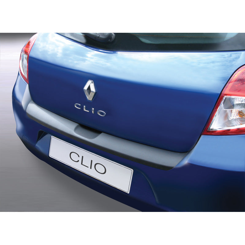 RGM, achterbumperbeschermer, ABS-kunststof, past op Renault Clio III HB 3/5-deurs 2009-2012 zwart
