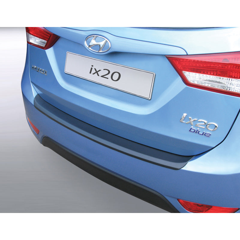RGM, Rear bumper protector, ABS plastic, fits Hyundai ix20 2010- Black