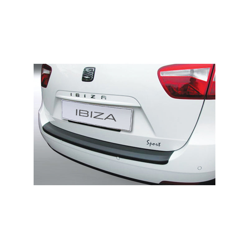 RGM, Protecteur de pare-chocs arrière, plastique ABS, convient à Seat Ibiza ST 2010-2016 Noir