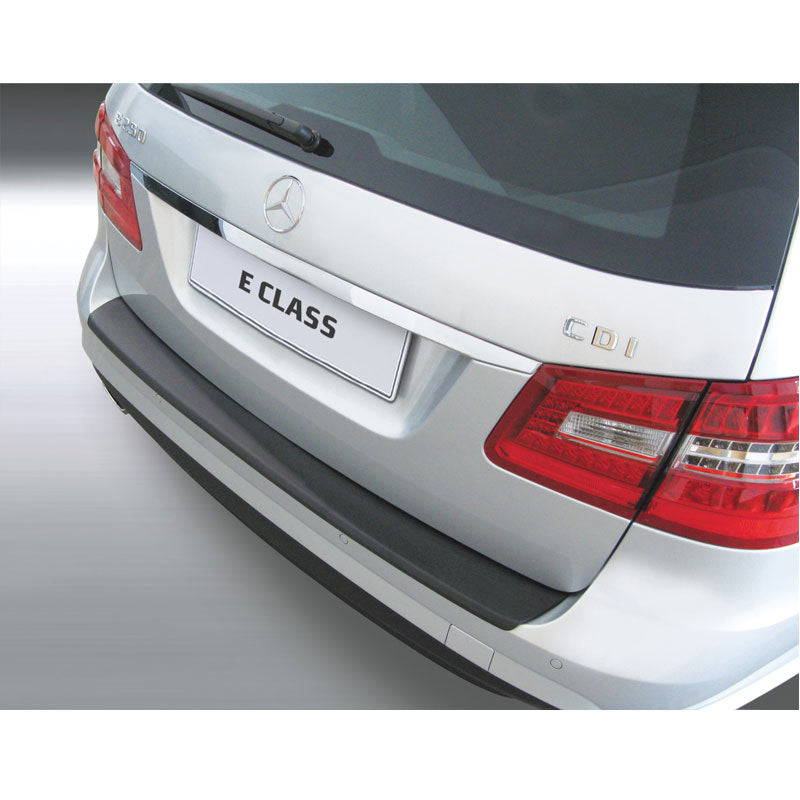 RGM, Rear bumper protector, ABS plastic, fits Mercedes E-Class W212 Estate 2009-2013 Black