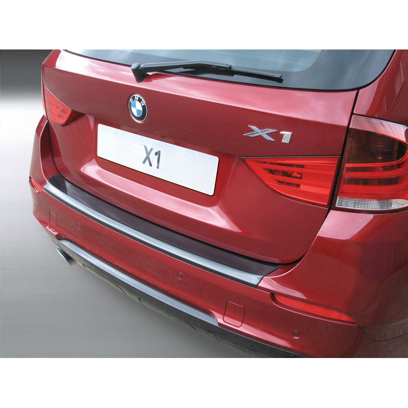 RGM, Protecteur de pare-chocs arrière, plastique ABS, convient à BMW X1 M-Sport 2009-2015 Aspect carbone
