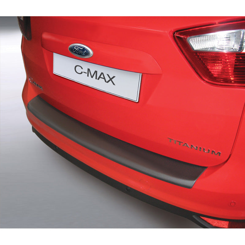 RGM, Protection de pare-chocs arrière, plastique ABS, compatible avec Ford C Max 2010-2015 noir