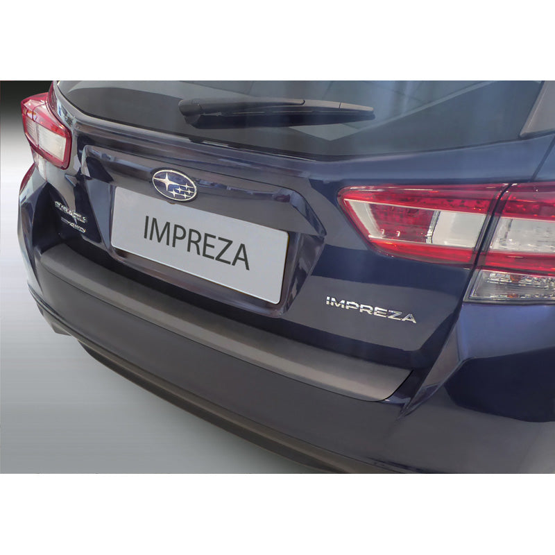 RGM, Protecteur de pare-chocs arrière, plastique ABS, convient à Subaru Impreza 5-doors 2017- Noir