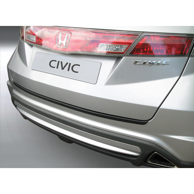 RGM, Protection de pare-chocs arrière, plastique ABS, compatible avec Honda Civic 2006-2011 Noir