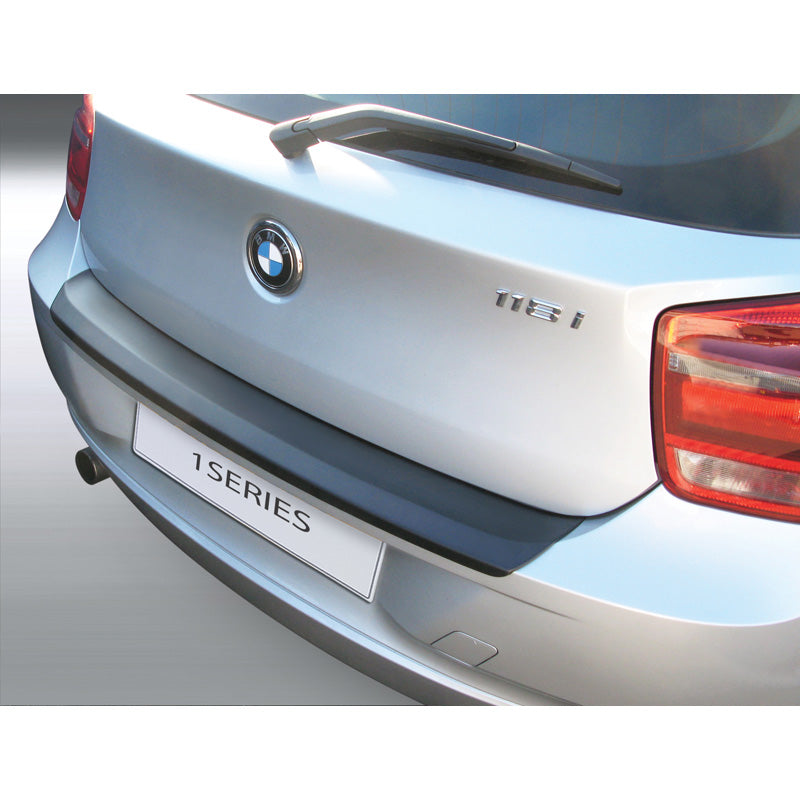 RGM, Achterbumperbeschermer, ABS plastic, past op BMW 1-Series F20/F21 3/5 deuren 2011-2015 Zwart