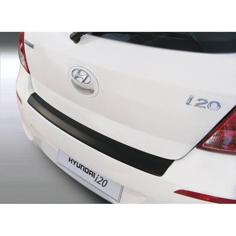 RGM, rear bumper protector, ABS plastic, fits Hyundai i20 3/5 doors 2012-2014 Black