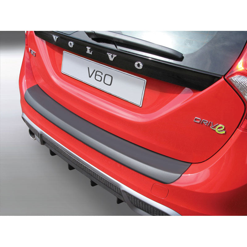 RGM, rear bumper protector, ABS plastic, fits Volvo V60 2010-2018 Black