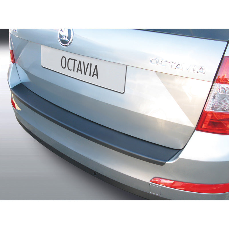 RGM, Rear bumper protector, ABS plastic, fits Skoda Octavia III Estate 2013-2017 (excl. VRS) Black