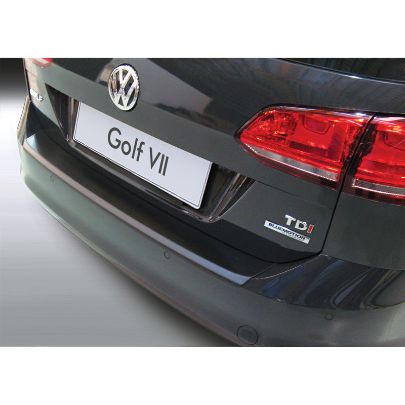 RGM, Protection de pare-chocs arrière, plastique ABS, compatible avec Volkswagen Golf VII Variant 2013-2017 (incl. GTI & R) Noir