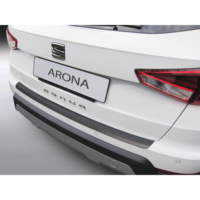 RGM, Protecteur de pare-chocs arrière, plastique ABS, compatible avec Seat Arona 2017- Noir