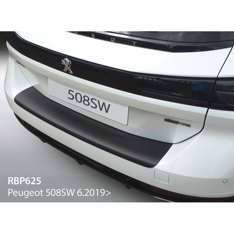 RGM, Rear bumper protector, ABS plastic, fits Peugeot 508 SW II 2019- Black