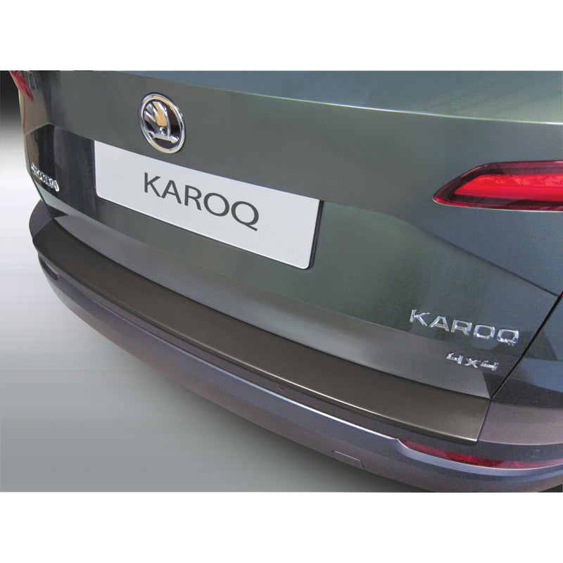 RGM, Rear bumper protector, ABS plastic, Fits Skoda Karoq 7/2017-12/2021 Black