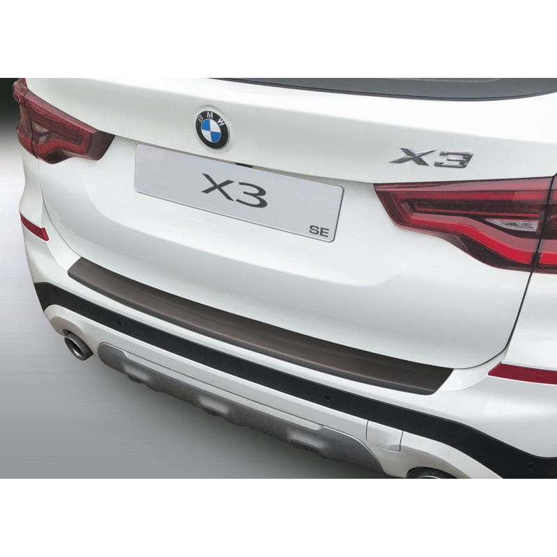 RGM, Protection de pare-chocs arrière, plastique ABS, compatible avec BMW X3 (G01) 10/2017- Noir