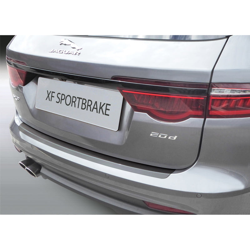 RGM, Rear bumper protector, ABS plastic, fits Jaguar XF Sportbrake 2017- Black