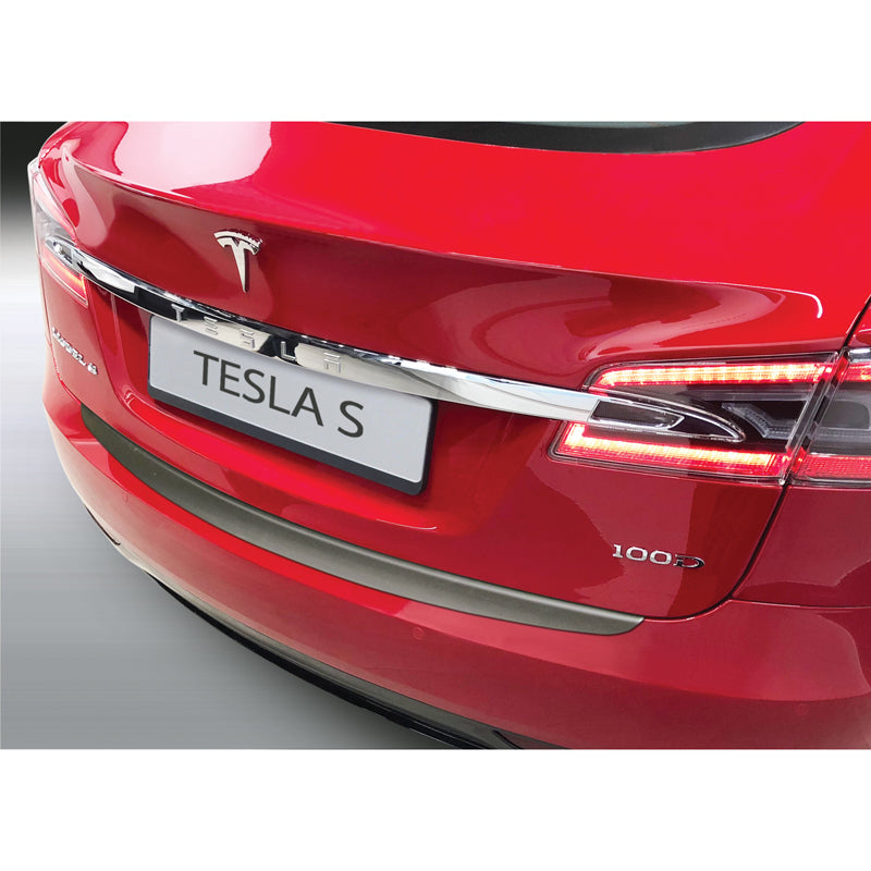 RGM, Rear bumper protector, ABS plastic, Fits Tesla Model S 2012- Black