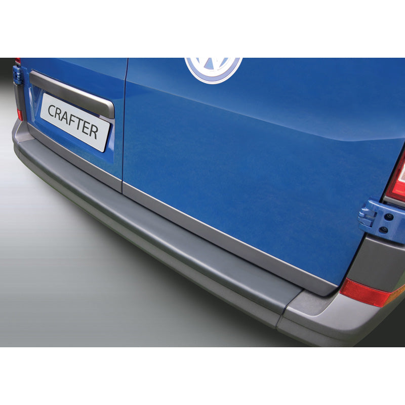 RGM, Rear bumper protector, ABS plastic, Fits Volkswagen Crafter 2017- & MAN TGE 2017- Black