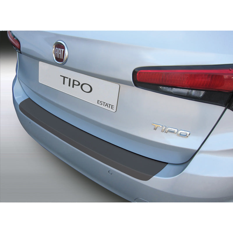RGM, Protecteur de pare-chocs arrière, plastique ABS, compatible avec Fiat Tipo Station Wagon 2016- Noir