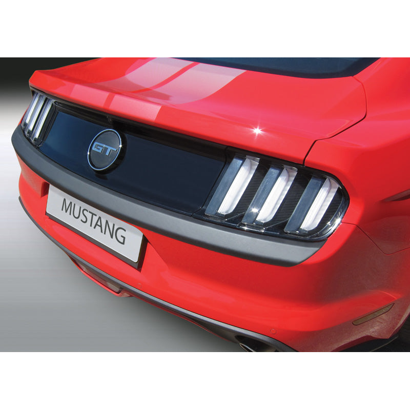 RGM, Rear bumper protector, ABS plastic, fits Ford Mustang 2015- 'Large' Black