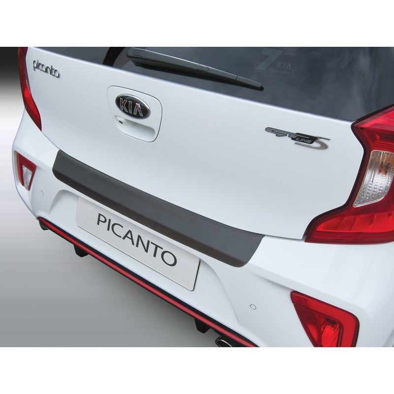 RGM, achterbumperbeschermer, ABS-kunststof, past op Kia Picanto 5/2017- Zwart