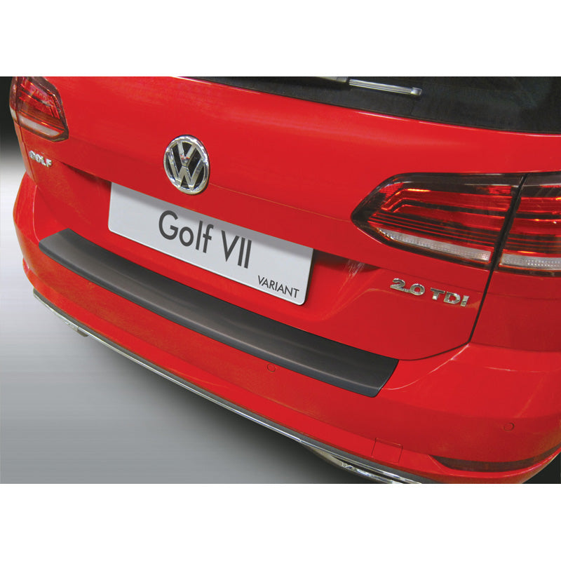 RGM, Protection de pare-chocs arrière, plastique ABS, convient à Volkswagen Golf VII Variant Facelift 2017-2020 (incl. GTI & R) Noir