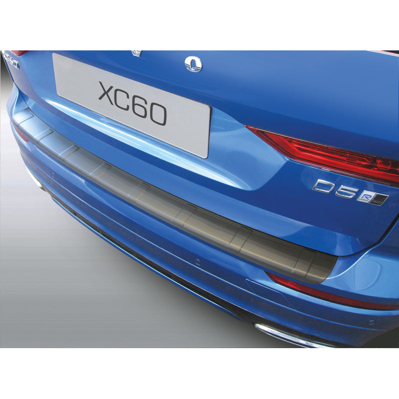 RGM, Rear bumper protector, ABS plastic, fits Volvo XC60 2017- 'Ribbed' Black