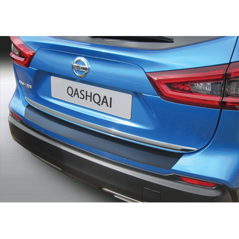 RGM, protection de pare-chocs arrière, plastique ABS, convient à Nissan Qashqai II Facelift 2017-2020 Noir