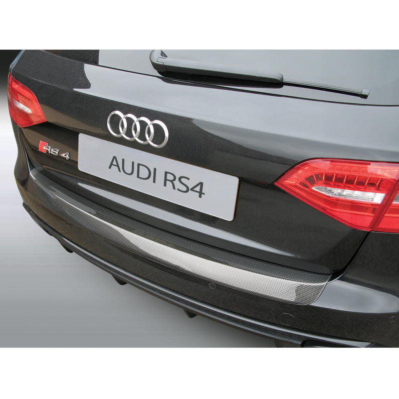 RGM, Achterbumperbeschermer, ABS plastic, geschikt voor Audi RS4 Avant 3/2012-6/2016 Zwart