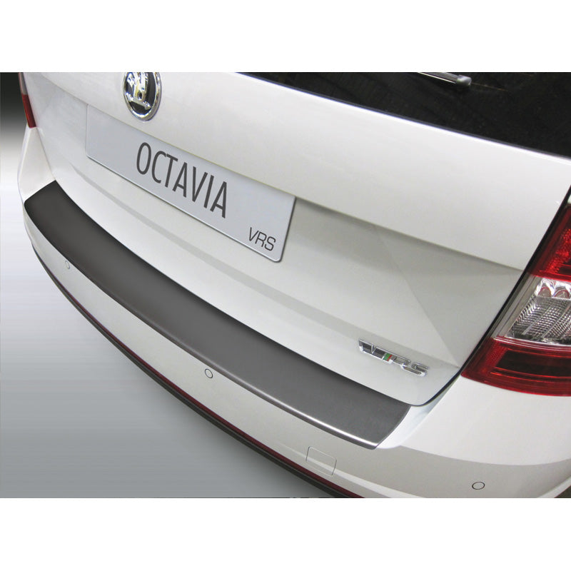 RGM, Rear bumper protector, ABS plastic, fits Skoda Octavia III RS Kombi 2013-2017 Black