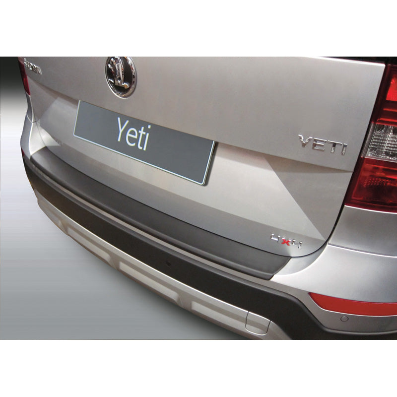 RGM, Rear bumper protector, ABS plastic, fits Skoda Yeti 4x4/Outdoor 2013-2017 Black