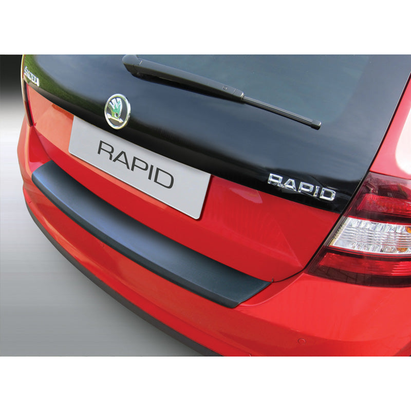 RGM, Achterbumperbeschermer, ABS-kunststof, past op Skoda Rapid Spaceback 2013-2019 Zwart