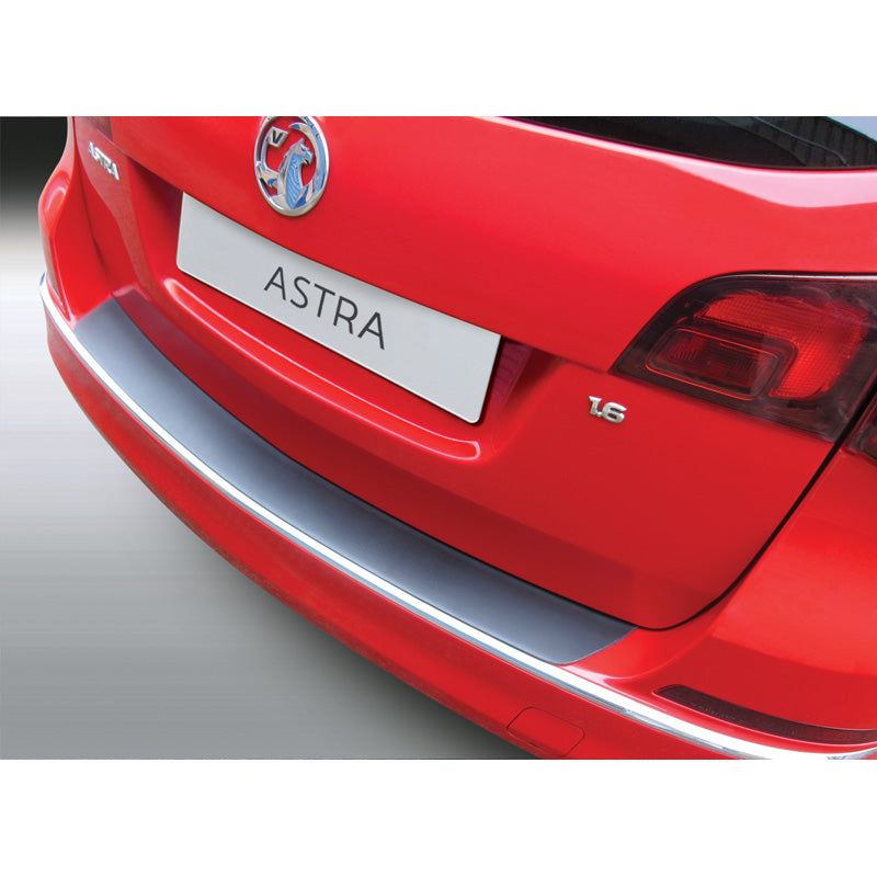 RGM, Protecteur de pare-chocs arrière, plastique ABS, compatible avec Opel Astra J Sportstourer 2012-2015 Black