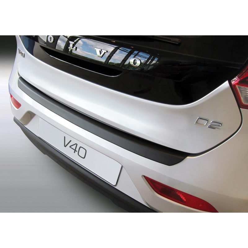 RGM, Protecteur de pare-chocs arrière, plastique ABS, convient à Volvo V40 5 portes 6/2012- Black