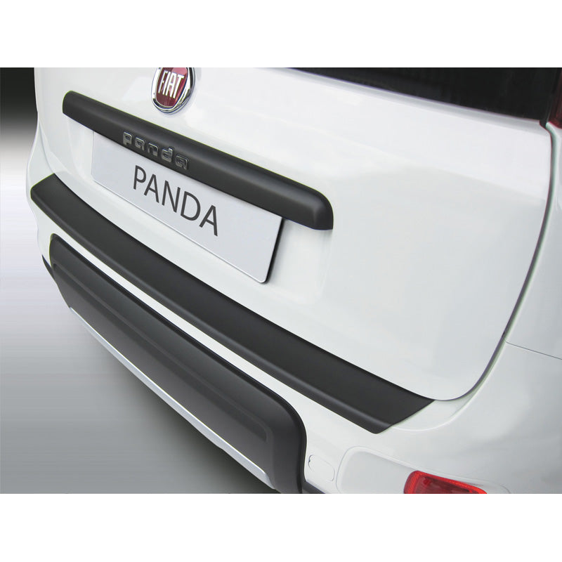RGM, Protection de pare-chocs arrière, plastique ABS, compatible avec Fiat Panda 4x4/Trekking 3/2012- noir